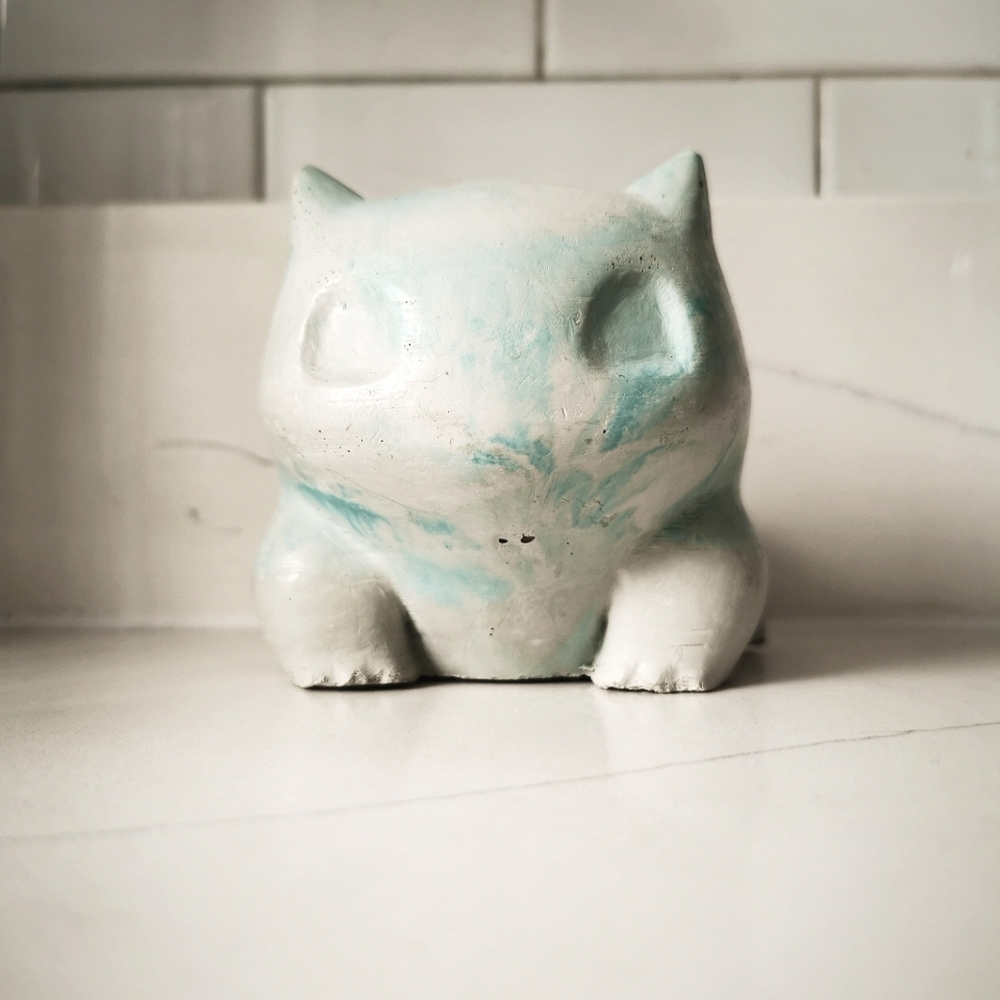 Pokemon Bulbasaur Concrete Planter